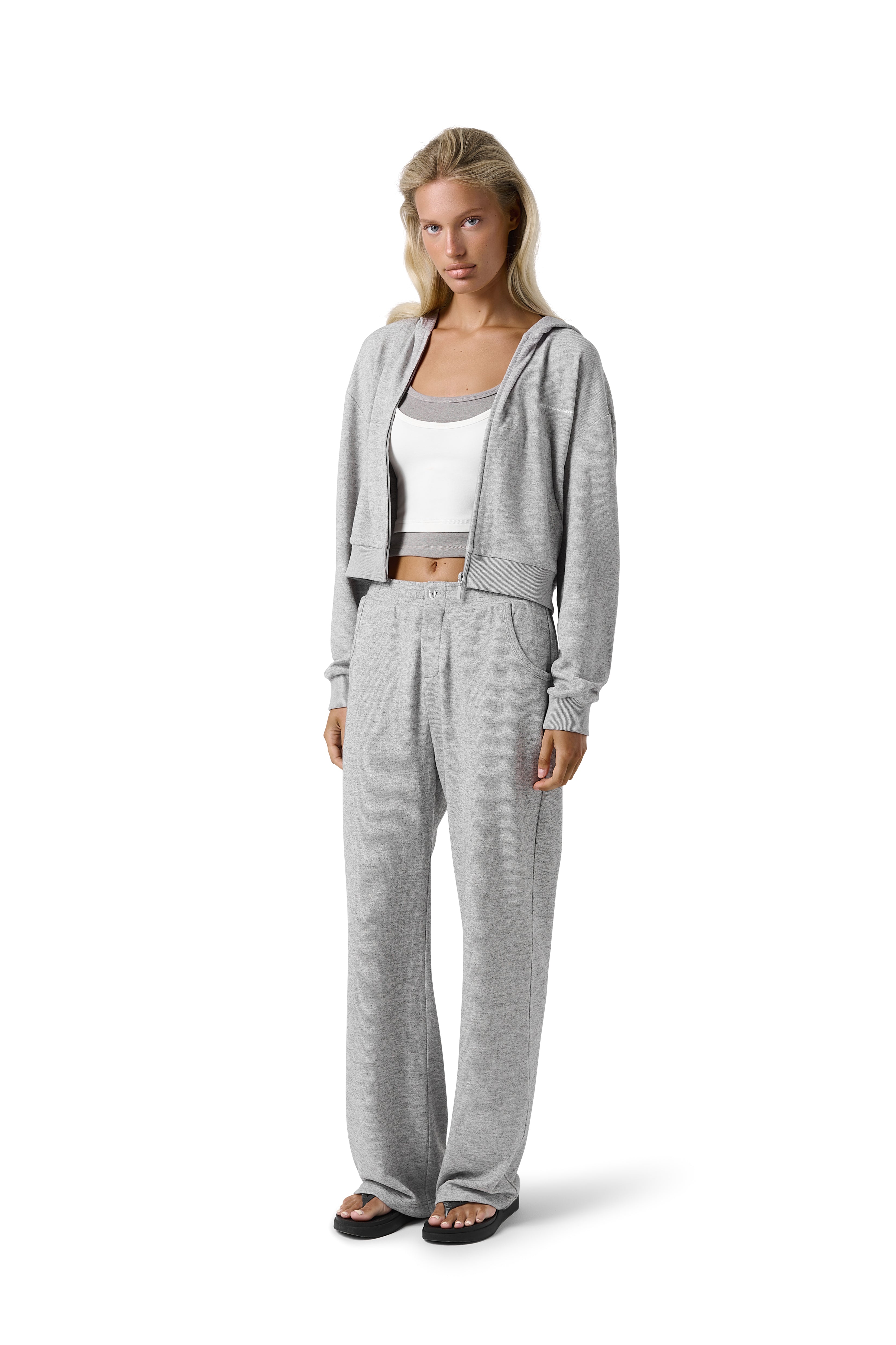 Slacks Soft Trouser in Light Grey